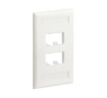 PANDUIT  CFPL4EIY               Faceplate 4Pt SglGang Classic EI EA