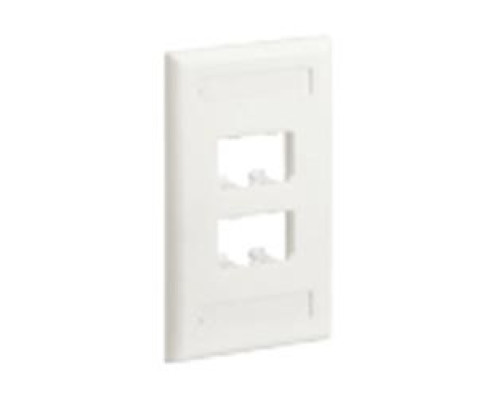 PANDUIT  CFPL4EIY               Faceplate 4Pt SglGang Classic EI EA
