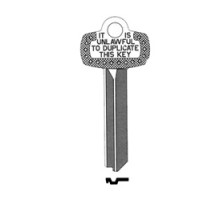 KABA ILCO CORP  1A1F1 NS A30  IAR63826173              Key Blank, Look-Alike, F Keyway, Natural Nickel Silver, 5 Price Group, For Best/Falcon