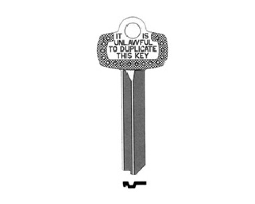 KABA ILCO CORP  1A1F1 NS A30  IAR63826173              Key Blank, Look-Alike, F Keyway, Natural Nickel Silver, 5 Price Group, For Best/Falcon
