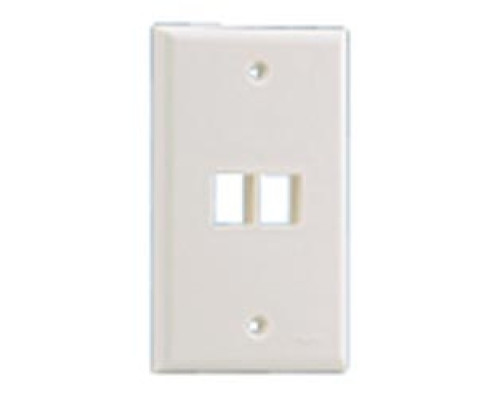 PANDUIT  NK2FNIW               NetKey Faceplate 2 Port Off White