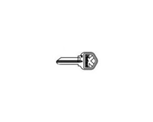 KWIKSET  81063-009               Door Lock Blank Key, K Bow, 5-Pin, Nickel Plated