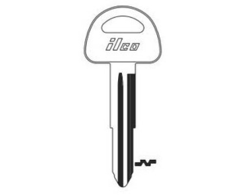KABA ILCO CORP  SUZ15 NP A05  X185              Vehicle Key Blank, Brass, Nickel Plated, 5 Price Group, For Suzuki Automobile