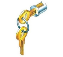 TIMBERLINE  C100LP-100T-14A               Lock Plug, 100T Key Code, Polished Nickel, For D300KY Key Blank, 25 each per Case