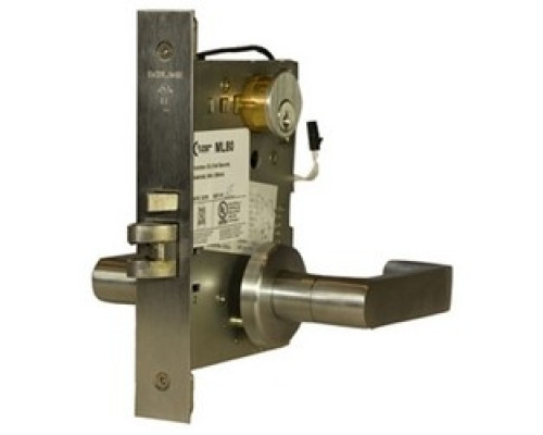 COMMAND ACCESS TECHNOLOGIES  ML80EU 03A 24V 605 C               Mortise Lock, Electrically Unlock, Schlage, C Keyway, 24 Volt AC/DC, 350 Milliampere, 8 Watt, Polished Bronze, With Trim, A Rose, For Storeroom