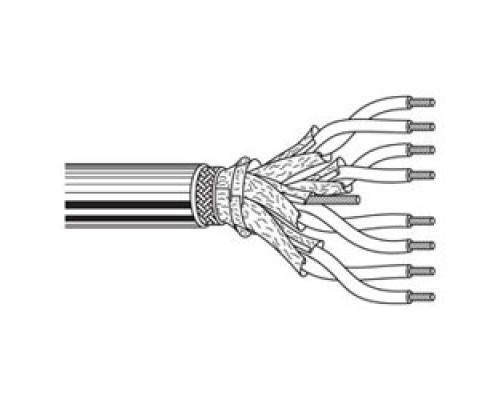 BELDEN  9901 E4X1000               Multi-Conductor - 10 Base 5 Transceiver 4 20 AWG SH PR SH PVC Gray, Light Dec
