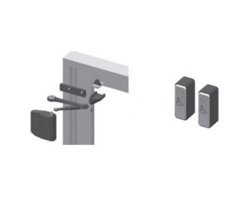 NORTON  5831 X NPB X 689  6121-PO              Door Closer Power Operator Kit, Non-Handed, Low Energy, Push Side, Aluminum, Includes Door Operator, Narrow Pushbutton, Wireless Transmitter