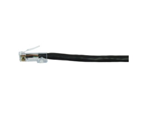 COMPULINK  M88DE10FC602               Patch Cord Modular 24 AWG 4-Pair stranded Category 6 A/B 10ft Black