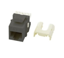 ON-Q/LEGRAND  WP3476GY               Keystone Insert, Quick-Connect, Cat 6, RJ45, 8P8C, 4-Pair, 24 to 22 AWG Wire, T568A/B Wiring, 0.665