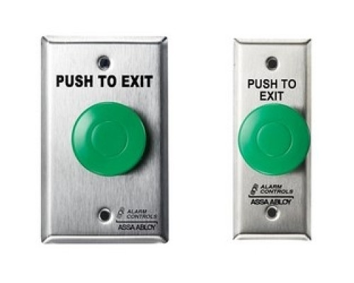 ALARM CONTROLS  TS-14N               Pushbutton, Pneumatic, Mushroom, 1-Gang, 1NO/1NC, 10 Ampere 120 Volt, Stainless Steel Wall Plate, 1-1/2