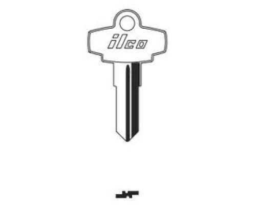 KABA ILCO CORP  752 NP A03  AA35972002              Cylinder Lock Key Blank, Brass, Nickel Plated, 3 Price Group, For Dominion Lock