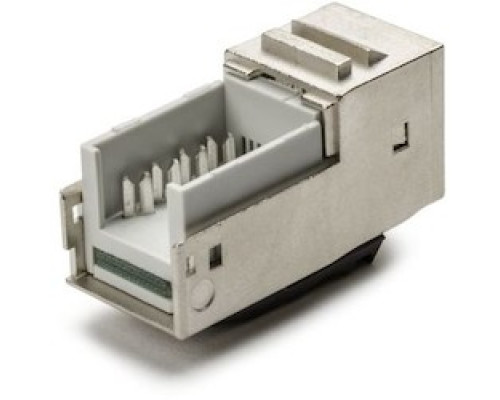 HELLERMANNTYTON  RJ45FC6AS               Category 6A Shielded Modular Jack, Mill Finish, 1/bag