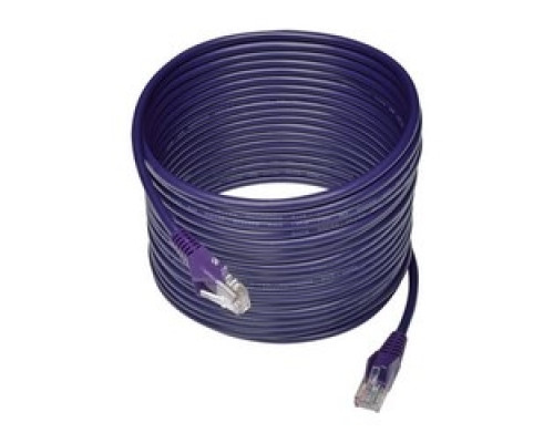 TRIPP LITE N001-025-PU        Cat5e 350 MHz Snagless Molded UTP Patch Cable RJ45 M/M , Purple, 25 ft.