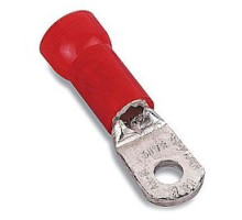 THOMAS & BETTS  690-52751               Insulated Nylon Terminal, For #1 - #2 AWG, Stud Size 1/4, Tin Plated, Red