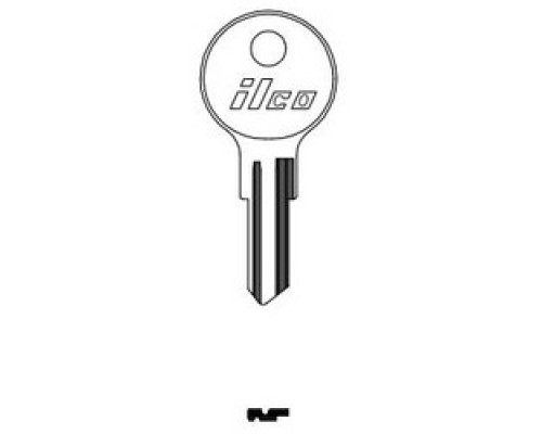 KABA ILCO CORP  N54G NP A03  AA30984012              Cylinder Lock Key Blank, Brass, Nickel Plated, 3 Price Group, For Dominion Lock
