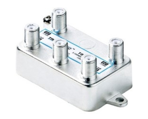 PICO DIGITAL INC  TSV-4SB               CATV Splitter, Vertical, 4-Port, 4-Way, Capacitor Coupling Circuit, Soldered Back Cover Plate, 8 dB at 1 Gigahertz, 130 dB EMI, Die-Cast Zinc Alloy, Silver Coated