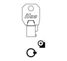 KABA ILCO CORP  1137S ST A04  AA00000616              Cylinder Lock Key Blank, Steel, Nickel Plated, 4 Price Group, For Chicago