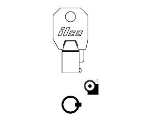 KABA ILCO CORP  1137S ST A04  AA00000616              Cylinder Lock Key Blank, Steel, Nickel Plated, 4 Price Group, For Chicago