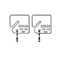 HPC INC  H-PLT-20               Key Tag, Plain, White, With Snap Hook, For Key Cabinet, 20 each per Pack