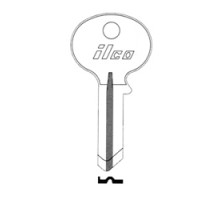 KABA ILCO CORP  1071M NP A15  AA42201012              Cylinder Lock Key Blank, 5-Pin, Brass, Nickel Plated, 15 Price Group, For Wilson-Bohannon