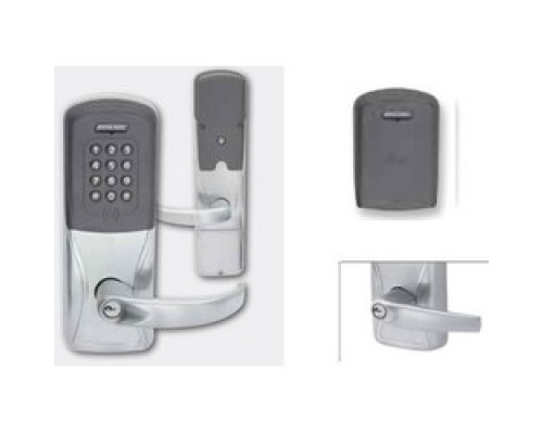 SCHLAGE ALLEGION BRAND  AD400-CY70MT-ATH-626-S123-RH 4B 13247 10025 134        Electronic Door Lock, Cylindrical Chassis, Multi-Technology, Right Hand, Athens Lever, Satin Chrome, With 6-Pin Cylinder, For Class/Storeroom