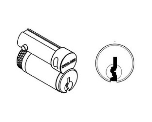 SCHLAGE ALLEGION BRAND  23-030-CE 626        Door Lock Cylinder, Conventional, FSIC, CE Keyway, Satin Chrome