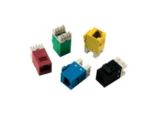 COMMSCOPE ENTERPRISE SOLUTIONS  1375191-7  1375191-7              1-Port Modular Jack 110 8W8P UTP T568A/B Category 5E SL Series Red