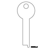 KABA ILCO CORP  1526 NS A52  AD00001413              Safe Deposit Key Blank, 0.35