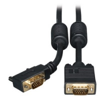 TRIPP LITE P502-003-RA        VGA Coaxial High-Resolution Monitor Cable with RGB Coaxial HD15 M/M , Right-Angle Connector, 2048 x 1536 1080p , 3 ft.