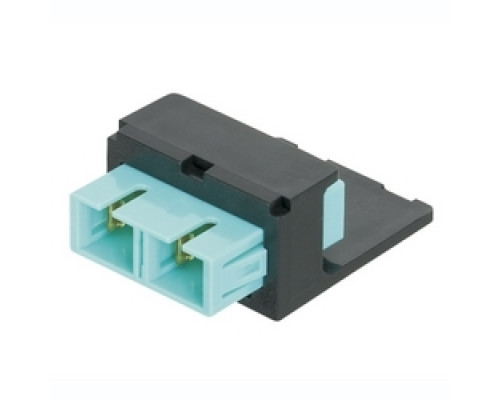 PANDUIT  CMDAQSCZBL               Mini-Com SC Fiber Adapter Module Duplex OM3/OM4 Aqua