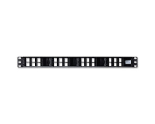 BELDEN AX103248        AngleFlex Patch Panel, 24-port, 1U, Black Empty