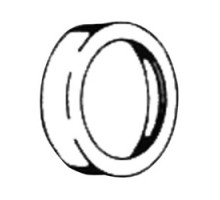 SCHLAGE ALLEGION BRAND  36-083 626        Door Lock Compression Ring, Satin Chrome, For Door Lock Cylinder