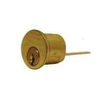 GENERAL LOCK  RC6 AA 3 KA2               Rim Cylinder, 6-Pin, Arrow Keyway, Keyed Alike, 2-Key Blank, Solid Brass, Bright Brass