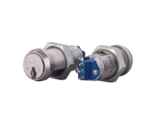 MEDECO HIGH SECURITY LOCKS  652150T-021-26-60-P               Micro Switch Lock, Single, Original, Momentary, 1 Keypull, 60 Keyway, Pinned, Satin Chrome