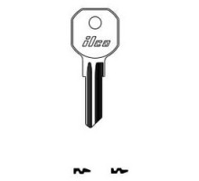 KABA ILCO CORP  1536 NP A08  AA01215012              Cylinder Lock Key Blank, Brass, Nickel Plated, 8 Price Group, For Hurd