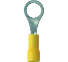 PANDUIT  PV22-8R-CY               RING TERMINAL, VINYL INSULATED, 26-22 GAUGE #8 STUD, EACH ROHS