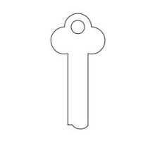 KABA ILCO CORP  1323 NS A31  AD33285003              Safe Deposit Key Blank, 0.38