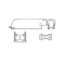 NEWARK ELECTRONICS  552760-1               2.16 [.085] Accessories and Hardware; Accessory Type: Cover Cover Type: Strain Relief Cover Style: Standard Slide-On Cover/Strain Relief Retention Method 90 Cable Exit Angle