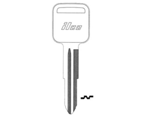 KABA ILCO CORP  B65 NP A05  X184              Vehicle Key Blank, Brass, Nickel Plated, 5 Price Group, For Geo, Honda Automobile, Isuzu