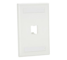 PANDUIT  CFPL1WHY               MiniCom1PtSglClassicFcpltw/Labl WH EA