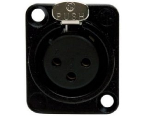 HUBBELL PREMISE WIRING  XLRST10               XLR Connector, Screw Terminal, Panel Mount, 3-Pin, 10 Pack