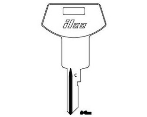 KABA ILCO CORP  B64 NP A06  AL01153002              Vehicle Key Blank, Brass, Nickel Plated, 6 Price Group, For General Motors