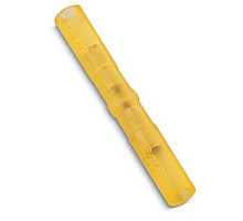 THOMAS & BETTS  2RZZ               Nylon-Insulated Aircraft Splice, Length 1.22in, Width 0.15in, Wire Range #26-#22 AWG, Yellow, Copper, Tin Plated