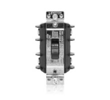 LEVITON  MS302-DSS               30 Amp, 600 Volt, Double, Pole, Single Phase AC Motor Starter, Suitable as Motor Disconnect, Short Toggle, Industrial Grade, Non, Grounding, Black