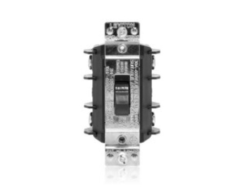 LEVITON  MS302-DSS               30 Amp, 600 Volt, Double, Pole, Single Phase AC Motor Starter, Suitable as Motor Disconnect, Short Toggle, Industrial Grade, Non, Grounding, Black