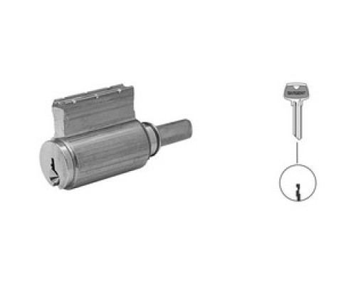 SARGENT  C10-1 15 LA 1-BIT               Door Lock Cylinder, LA Keyway, Satin Nickel, For 10/8/7/6500 Bored/Auxiliary/Integra/Mail Box Lock