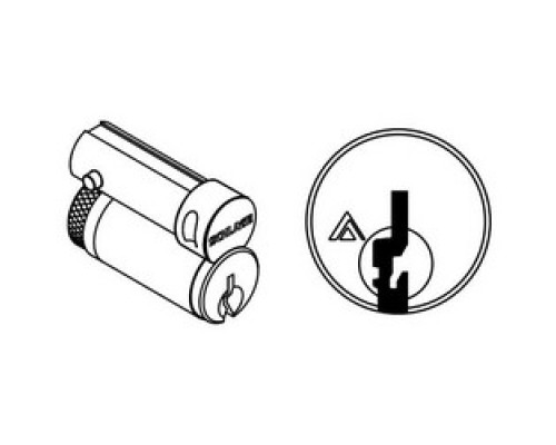 SCHLAGE ALLEGION BRAND  23-030-S123 626        Door Lock Cylinder, Conventional, FSIC, S123 Keyway, Satin Chrome