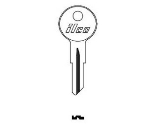 KABA ILCO CORP  1098XL NP A02  AL2931500B              Vehicle Key Blank, Brass, Nickel Plated, 2 Price Group, For Briggs and Stratton/Strattec