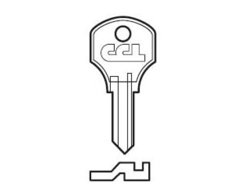 CCL SECURITY PRODUCTS  8658JVR  657              Lock Key Blank, For 02065 Series 6 Disc Tumbler Lock