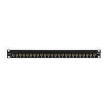 SIEMON COMPANY  UP5-F1-24L-RS               UltraMAX Patch Panel, Preloaded, Category 5e UTP, 24 Port, Flat, 1U, Black, Detachable Wire Manager